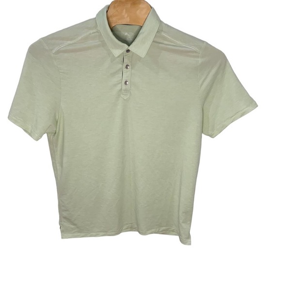 Tommy Bahama Men's Large Polo Short Sleeve Shirt Light Heather Green - Picture 2 of 15